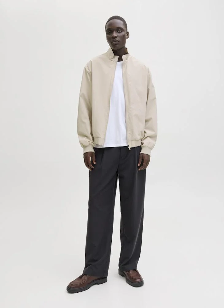JACK & JONES  solid zip through bomber jacket for Men | Best Price UAE